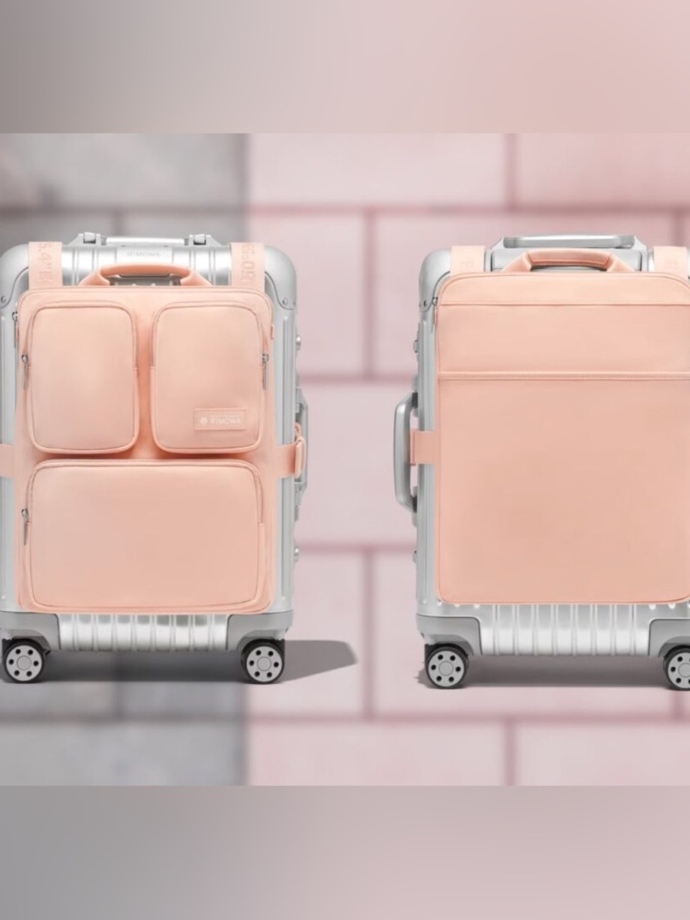 Rimowa x Chaos Cabin Luggage Harness Light Pink